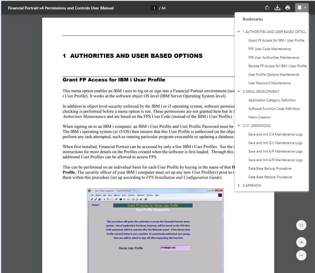 Permissions and Controls User Manual Page 1